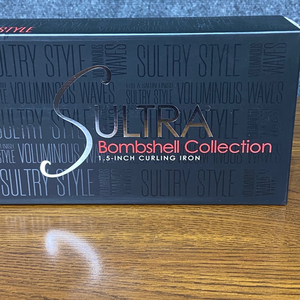 Sultra Bombshell Collection 1.5 Inch Curling Iron Voluminous Waves Sultry Style